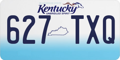 KY license plate 627TXQ