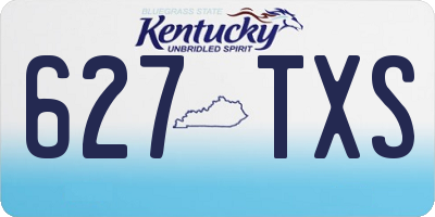 KY license plate 627TXS
