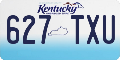 KY license plate 627TXU
