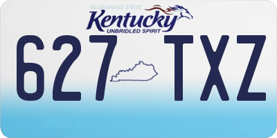 KY license plate 627TXZ