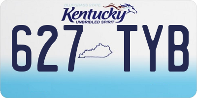 KY license plate 627TYB