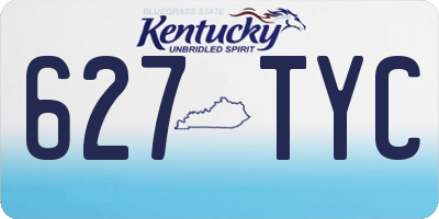 KY license plate 627TYC