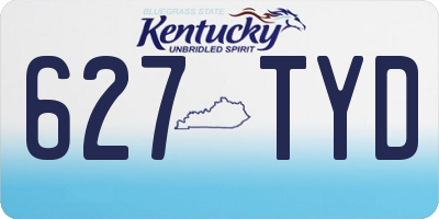 KY license plate 627TYD