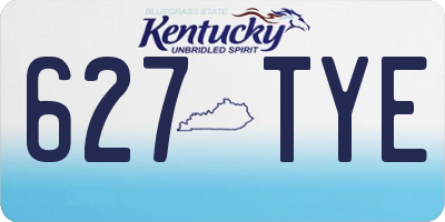 KY license plate 627TYE