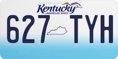 KY license plate 627TYH