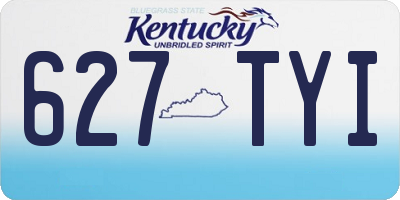 KY license plate 627TYI