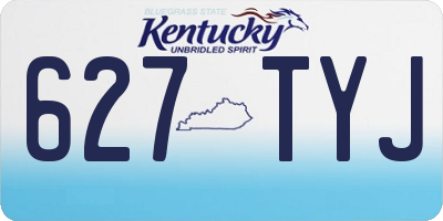 KY license plate 627TYJ
