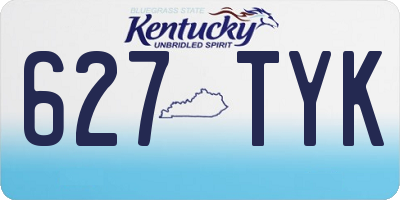 KY license plate 627TYK