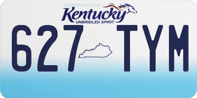KY license plate 627TYM