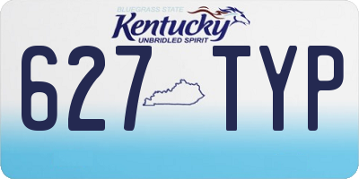 KY license plate 627TYP