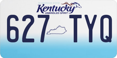 KY license plate 627TYQ