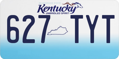 KY license plate 627TYT