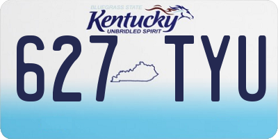 KY license plate 627TYU