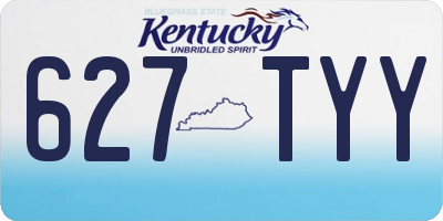 KY license plate 627TYY