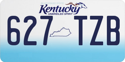 KY license plate 627TZB