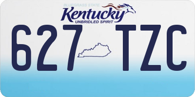 KY license plate 627TZC