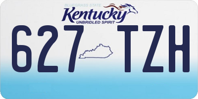 KY license plate 627TZH