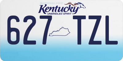 KY license plate 627TZL
