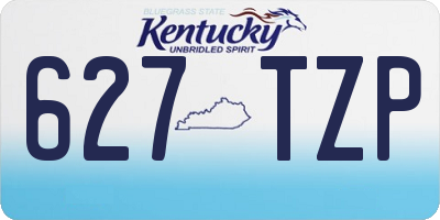 KY license plate 627TZP