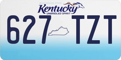 KY license plate 627TZT