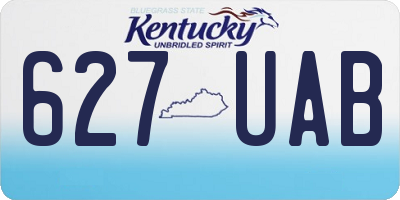 KY license plate 627UAB