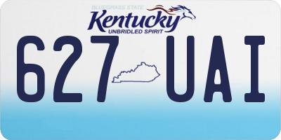 KY license plate 627UAI