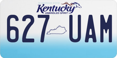 KY license plate 627UAM