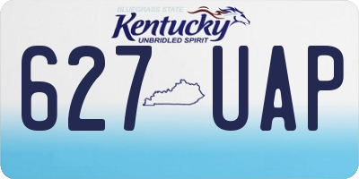 KY license plate 627UAP