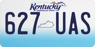 KY license plate 627UAS