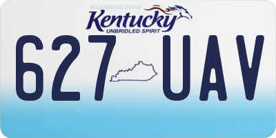KY license plate 627UAV