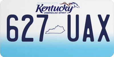 KY license plate 627UAX