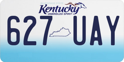 KY license plate 627UAY