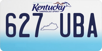 KY license plate 627UBA