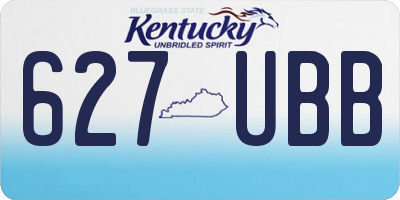 KY license plate 627UBB