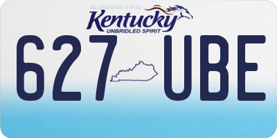KY license plate 627UBE
