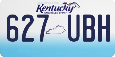 KY license plate 627UBH