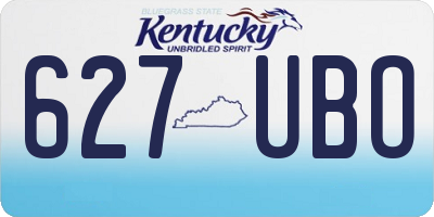 KY license plate 627UBO