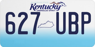 KY license plate 627UBP