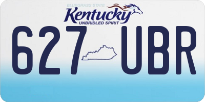 KY license plate 627UBR