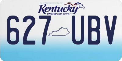 KY license plate 627UBV