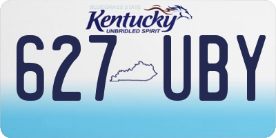 KY license plate 627UBY