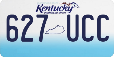 KY license plate 627UCC