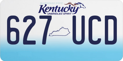 KY license plate 627UCD