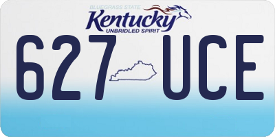 KY license plate 627UCE