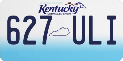 KY license plate 627ULI