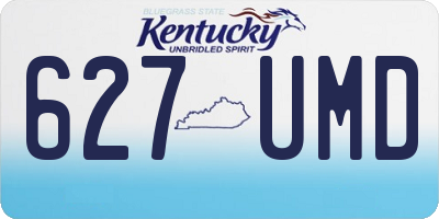 KY license plate 627UMD