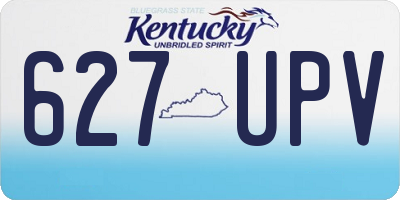 KY license plate 627UPV