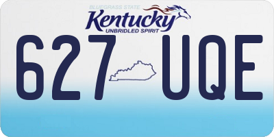 KY license plate 627UQE
