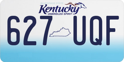 KY license plate 627UQF