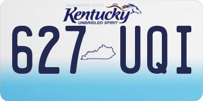 KY license plate 627UQI